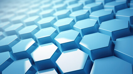 Wall Mural - Hexagon Pattern Digital Abstract Background	