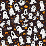 Fototapeta Pokój dzieciecy - halloween pattern with ghosts