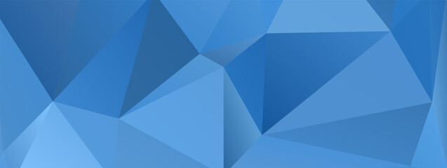 Fototapete - Abstract Blue Triangle Geometric Background, Vector Illustration.
Mosaic of simple shapes in blue gradient.