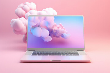 Color blast from laptop screen