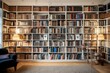 Book shelf.AI Generated