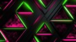 Lime Green and pink neon glowing lights on black background. Black Friday Sale concept. Futuristic abstract digital dark illustration in vibrant colors.