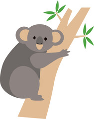 Poster - Koala climb tree icon