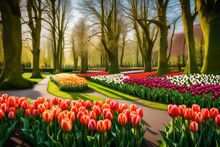 Tulips In The Park