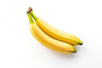 Wall Mural -  Bananas are isolated on a white background.