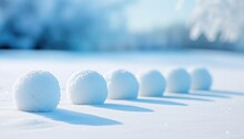 Pile Snowballs In The Winter 
