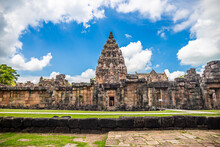Phanom Rung Historical Park Is A Castle Built In The Ancient Khmer Period Located In Buriram Province, Thailand.