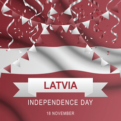 Wall Mural - Latvia Independence Day background.