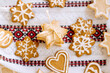 background with traditional Ukrainian cookies
