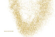 © sergio34 - Gold Glitter Texture Isolated On White. Goldish Color Sequins. Golden Explosion Of Confetti. Design Element. Celebratory Background. Vector illustration.