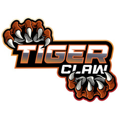 Sticker - Tiger claw esport mascot logo design