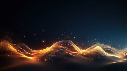 Aufkleber - Dynamic wave with connected dots and lines. Digital wave background concept. Abstract technology background. Big data visualization. 3D rendering.