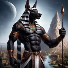 Anubis, The Egyptian God With The Head Of A Dog