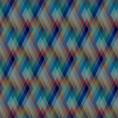 Leinwandbilder - Argyle seamless vector pattern background. Pattern of a rhombuses.