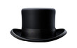 Attractive Black Top Hat Isolated on Transparent Background PNG.