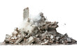 Building Demolish Material Isolated on Transparent Background PNG.