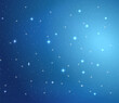 Blue Night Sky with Stars Horizontal Background. Vector