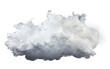 Steam Cloud with light Storm Isolated on Transparent Background PNG.