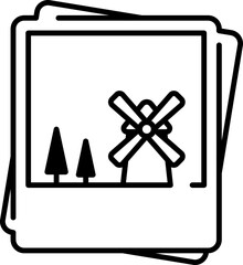 Sticker - Windmill photograph icon