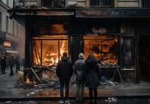 The Shop Was Burned Down During A Demonstration