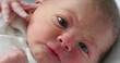 © Marco - Infant newborn baby closeup face