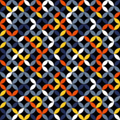 Poster - Colorful classic seamless pattern