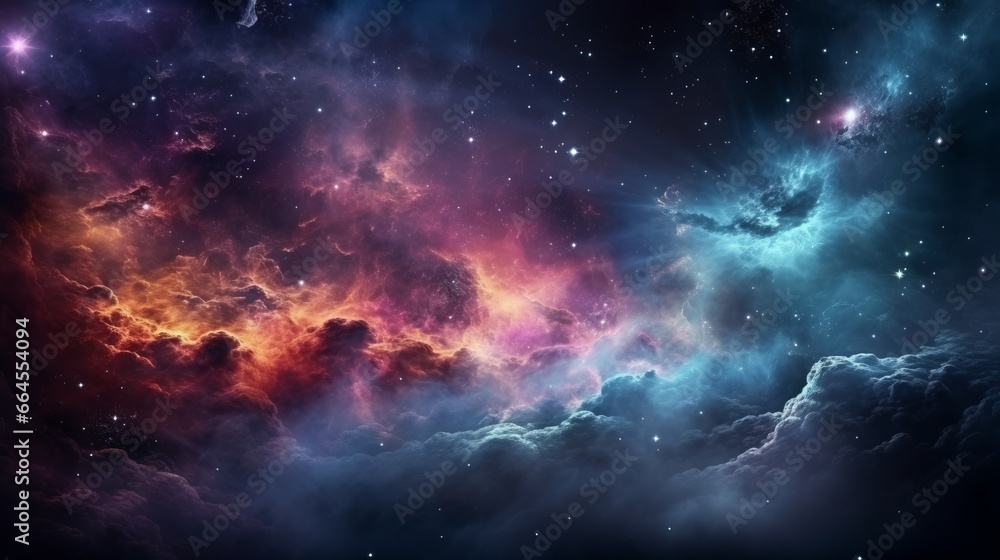 Discover the cosmos with this vibrant space galaxy nebula. Ideal for ...