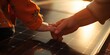 © Ben - A Close-Up of a Child and Mother's Hands Touching Solar Panels, Embracing Eco-Friendly Green Energy