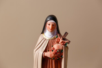 Wall Mural - Statue of Saint Therese of the Child Jesus - Therese of Lisieux