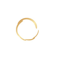 Sticker - gold circle decoration