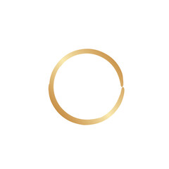 Sticker - gold circle decoration