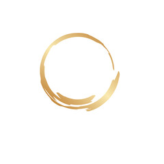 Wall Mural - gold circle decoration