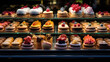 © javier - Exquisite French Patisserie Éclairs Macarons Tarts with Fresh Fruits