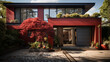 © Artvibe - beautiful house with red garden