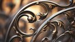 intricate, ornamental ironwork designs that add elegance to graphic design.