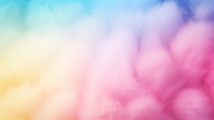 Wall Mural - fuzzy pink blue yellow background gradient spring background