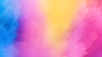 Wall Mural - colorful background with fuzzy pink blue yellow background gradient spring background