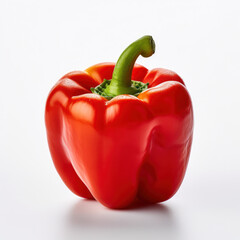 Wall Mural - Bell Pepper Studio Shot Isolated on Clear Background, Food Photography, Generative AI