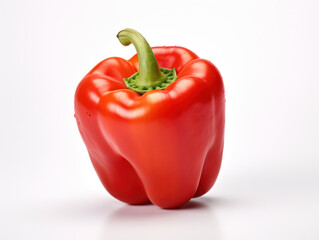 Wall Mural - Bell Pepper Studio Shot Isolated on Clear Background, Food Photography, Generative AI