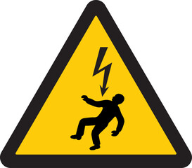 precaución, riesgo de electrocución, puede ser electrocutado, alto nivel de electricidad, caution, risk of electrocution, you may be electrocuted, high level of electricity, sign, symbol