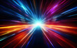 © piai - Speeding light lines background