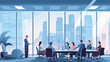© DRN Studio - Concept vector illustration of business meeting.