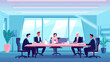 © DRN Studio - Concept vector illustration of business meeting.