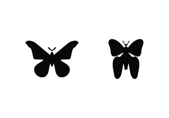 Stylish minimal style Atlas Moth icon illustration design