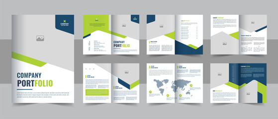 Wall Mural - modern company profile brochure design, company portfolio template layout