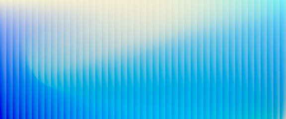 Colorful grainy gradient background template. Trendy ribbed glass effect texture	
