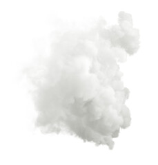 Poster - Clear white clouds oxygen on transparent backgrounds 3d rendering png