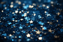 Stars On Blue Background