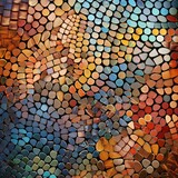Fototapeta  - Colorful mosaic wall. Abstract background and texture for design work.