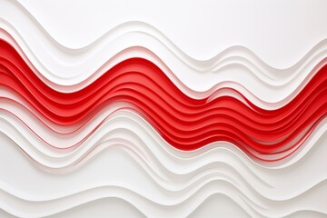 Canvas Print - Red Lines Texture on white background